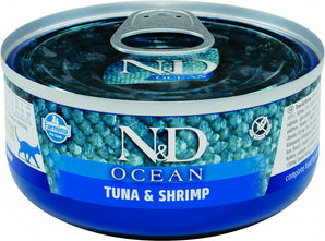 N&D OCEAN CAT Adult Tuna & Shrimps 70 g