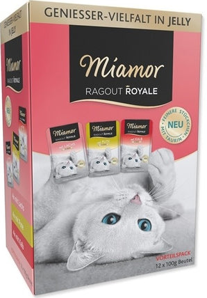 Miamor Ragout Royale Krůta Losos & Telecí v želé 12 x 100 g