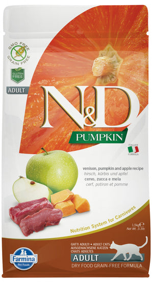 N&D GF Pumpkin CAT Venison & Apple 5 kg