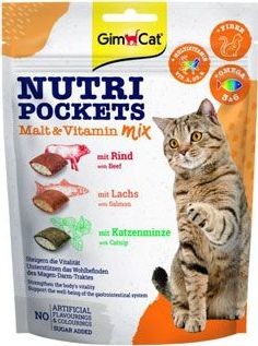 GimCat Nutri Pockets malt & vitamin mix 150g