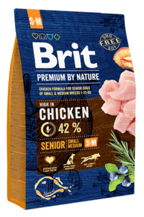 Brit Premium Dog by Nature Senior S+M 3kg