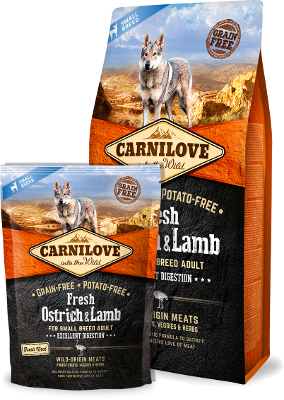 Carnilove Dog Fresh Ostrich&Lamb for Small Breed 1.5kg