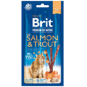 Brit Premium Cat by Nature Sticks Salmon & Trout (3ks)