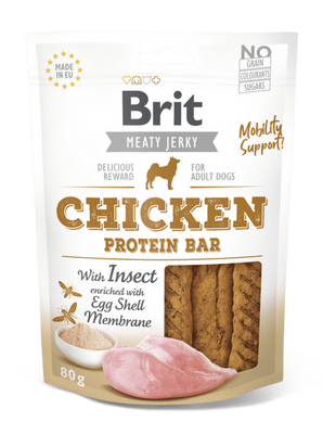 Brit Jerky Chicken with Insect Protein Bar 80g