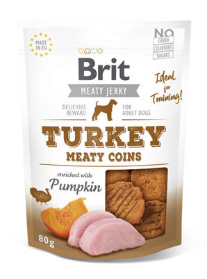 Brit Jerky Turkey Meaty Coins 200g