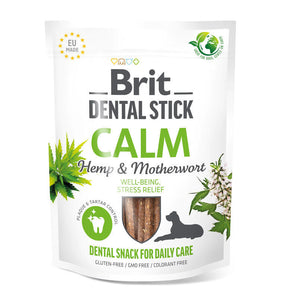 Brit Dog Dental Stick Calm Hemp&Motherwort 7ks