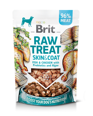 Brit Raw Treat Dog Skin&Coat, Fish&Chicken 40g