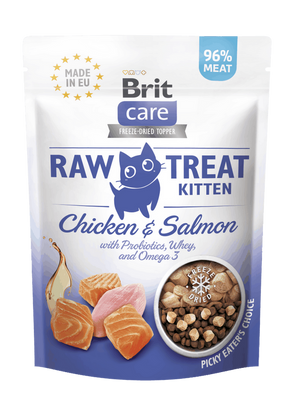 Brit Raw Treat Cat Kitten, Chicken&Salmon 40g