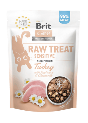 Brit Raw Treat Cat Sensitive, Turkey 40g