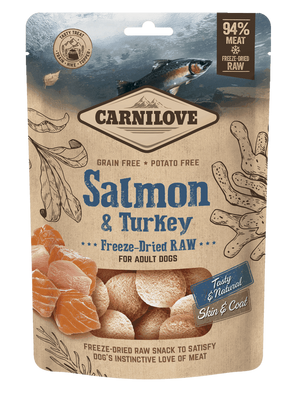 Carnilove Raw Freeze-Dried Snacks Salmon&Turkey 60g