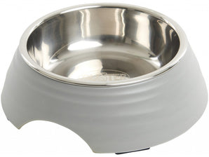 Miska melamin Frosted Ripple Bowl 350ml šedá BUSTER: Středně velká melaminová miska pro psy a kočky.