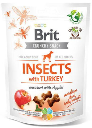 Brit Care Dog Crunchy Crack. Insec. Turkey Apples 200g