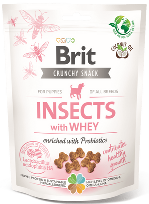 Brit Care Dog Crunchy Crack.Insec.Puppy Whey Prob 200g