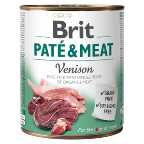 Brit Dog konz Paté & Meat Venison 800g