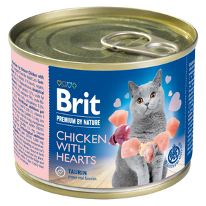 Brit Premium Cat by Nature konz Chicken & Hearts 200g