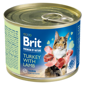 Brit Premium Cat by Nature konz Turkey & Lamb 200g