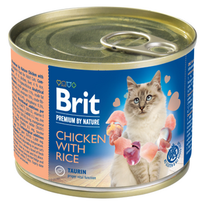 Brit Premium Cat by Nature konz Chicken & Rice 200g