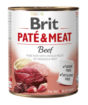 Brit Dog konz Paté & Meat Beef 800g