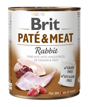 Brit Dog konz Paté & Meat Rabbit 800g