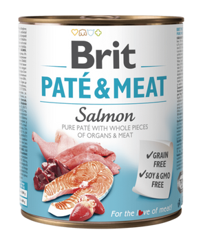 Brit Dog konz Paté & Meat Salmon 800g