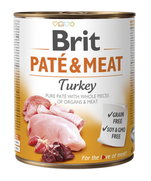 Brit Dog konz Paté & Meat Turkey 800g