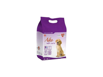 Podložka absorpční pro psy Aiko Soft Care, velikost 60x58 cm, balení 30 kusů.