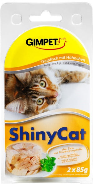 GimPet ShinyCat tuňák & kuře 2 x 70 g