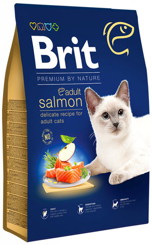 Brit Premium by Nature Cat Adult Salmon 8 kg