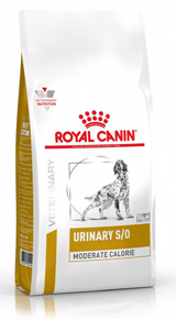 Royal Canin VD Canine Urinary S/O Moderate Calories 1,5kg balení psího krmiva na podporu zdraví močových cest.