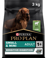 Krmivo pro psy ProPlan Dog Adult Small&Mini Sensitive Digest s jehněčím masem, 3 kg balení.