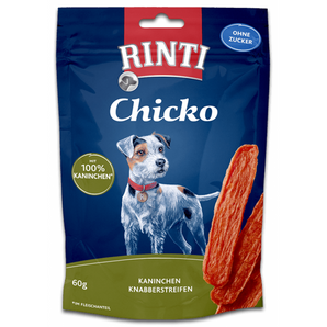 Rinti Dog Extra Chicko pochoutka králík 60g - Pochoutka s králíkem pro psy, podporující zdraví a dobrý zrak.