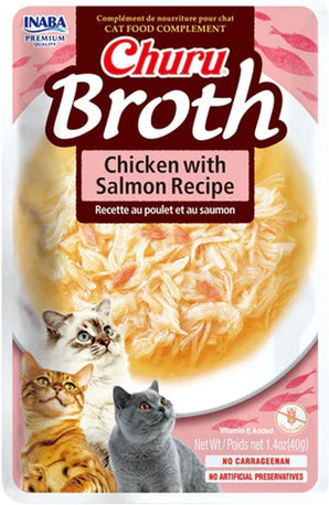 Churu Cat CIAO Broth Chicken with Salmon Recipe 40 g