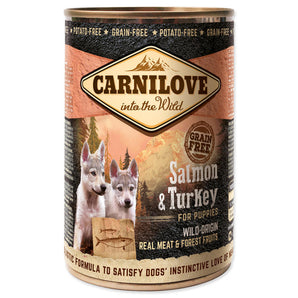 Carnilove Wild konz Meat Salmon & Turkey Puppies 400g