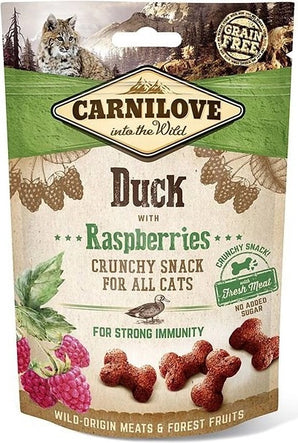 Carnilove Cat Crunchy Snack Duck&Raspberries 50g