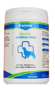 Canina Petvital Mineral Tabs 100g (50tbl.). Tabletky s minerály pro podporu zdraví.