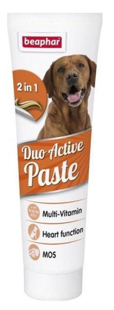 Beaphar Pasta Duo Active multivitamínová, 100 g, podporuje zdraví a vitalitu vašich mazlíčků, kombinuje multivitamíny s lahodnou chutí.