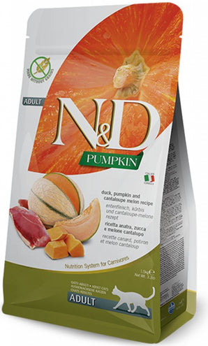 N&D PUMPKIN GF CAT Adult Duck & Cantaloupe melon 1,5 kg