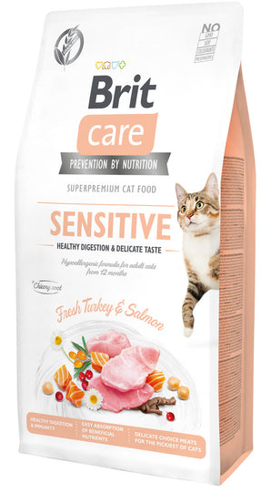 Brit Care Cat Grain-Free Sensitive Healthy Digestion & Delicate Taste 7kg