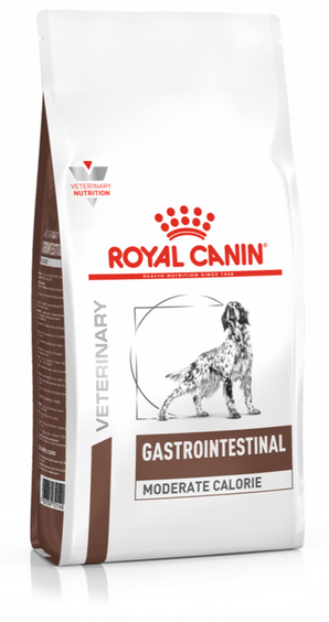 Royal Canin VD Canine Gastro Intest Mod Calorie 15kg balení krmiva pro psy s citlivým zažíváním