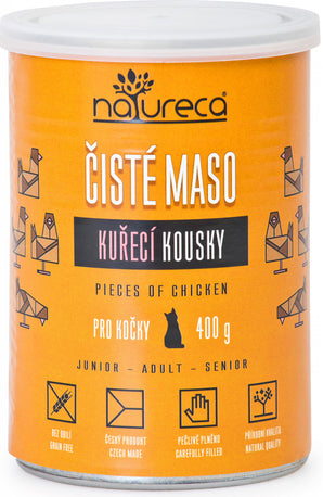 NATURECA kuře kousky pro kočky 400 g