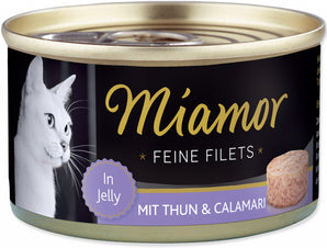 Miamor Feine Filets Tuňák & Kalamáry Jelly 100 g