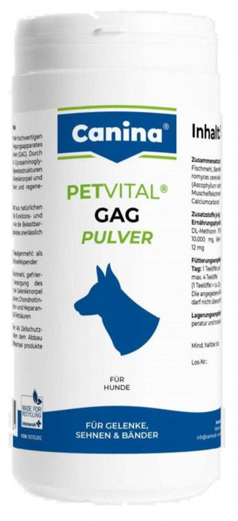 Canina Petvital GAG prášek 1000g. Velké balení prášku pro zdraví kloubů a chrupavek.