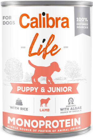 Calibra Dog Life  konz.Puppy&Junior Lamb&rice 400g