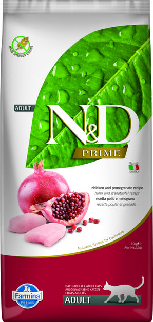 N&D PRIME CAT Adult Chicken & Pomegranate 10 kg