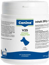 Canina V25 Vitamin Tabs 200g (60tbl.). Vitaminové tabletky pro podporu zdraví.