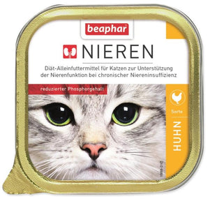 Beaphar Vet paštika Cat Renal kuře 100g: Dietní paštika s kuřecím masem pro kočky s chronickým onemocněním ledvin. Podporuje zdraví ledvin.