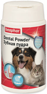 Beaphar Dental Powder, 75 g, prášek pro zlepšení dentální hygieny psů.