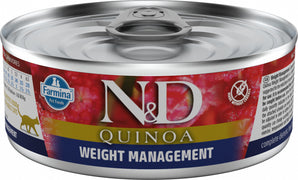 N&D GF CAT QUINOA Weight Management Lamb & Brocolli 80 g