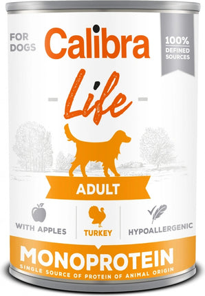 Calibra Dog Life  konz.Adult Turkey with apples 400g