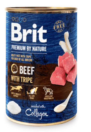 Brit Premium Dog by Nature  konz Beef & Tripes 400g